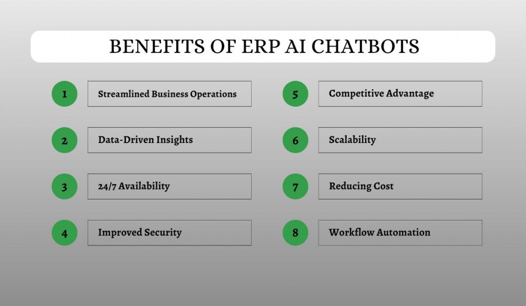 Benefits of ERP AI Chatbots