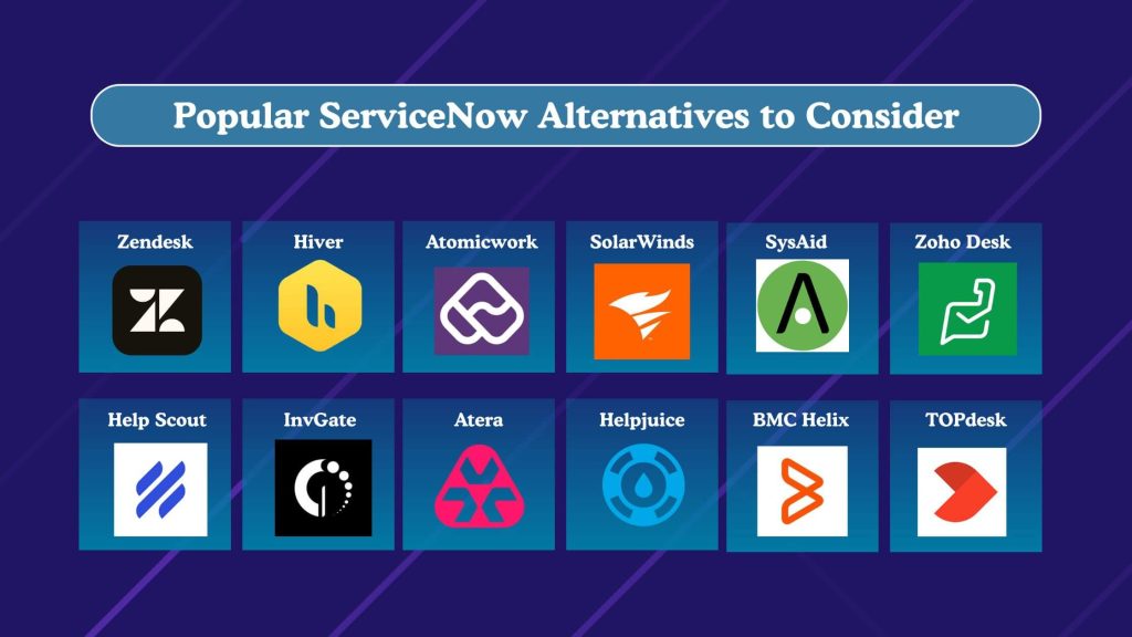 Popular ServiceNow Alternatives to Consider