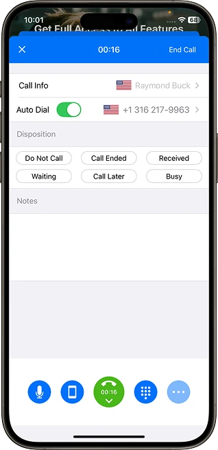 Smart Auto Dialing & Caller Details