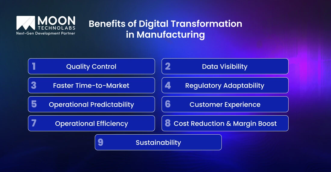 Benefits of Digital Transformation in Manufacturing