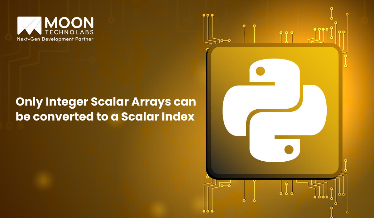 TypeError: Only Integer Scalar Arrays can be converted to a Scalar Index
