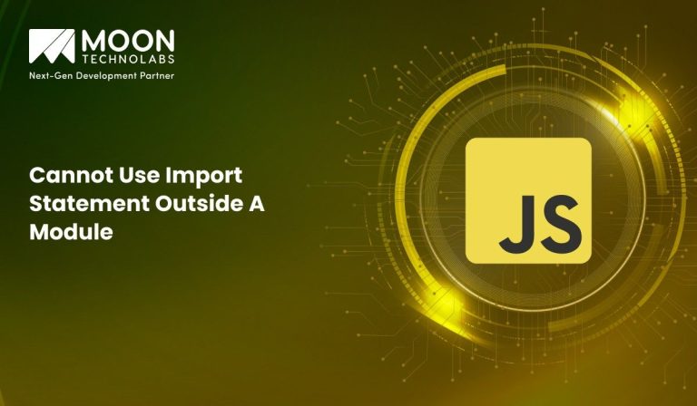 Cannot Use Import Statement Outside a Module