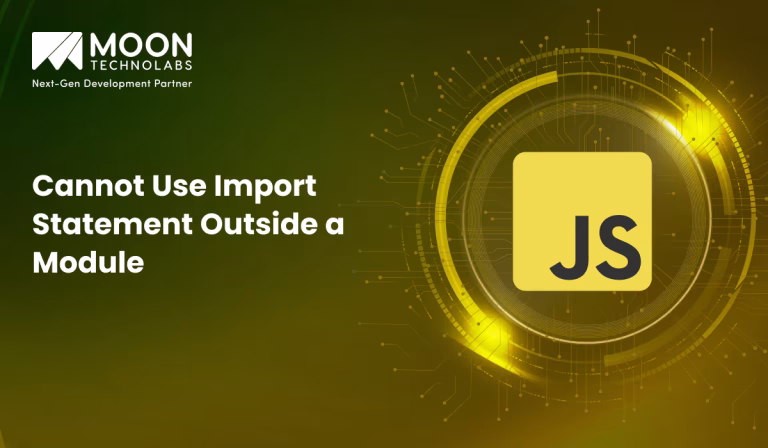 Cannot Use Import Statement Outside a Module
