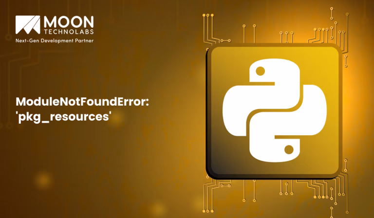 ModuleNotFoundError: 'pkg_resources'